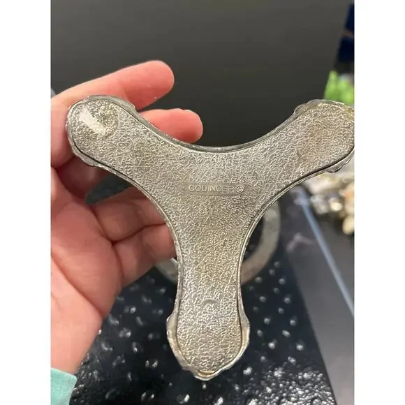 Godinger Lead Crystal Candle Holder - Picture 3 of 4